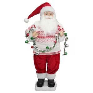 Holiday Living 28.5-in Santa Claus Lighted Animatronic Musical Christmas Decor
